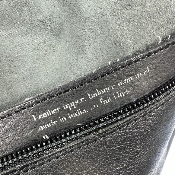 Seychelles Black Leather Tall Knee High Boots Size 9 Heeled Boots Zip Up - Picture 9 of 13